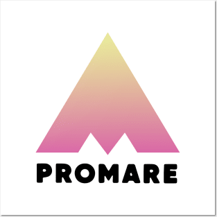 Promare logo (gradient pink ver.) Posters and Art